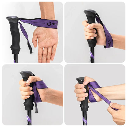 Qunature Nordic Walking Trekking Pole Aluminum 110 - 130 cm 1 pc. - Purple - OUTLET_6