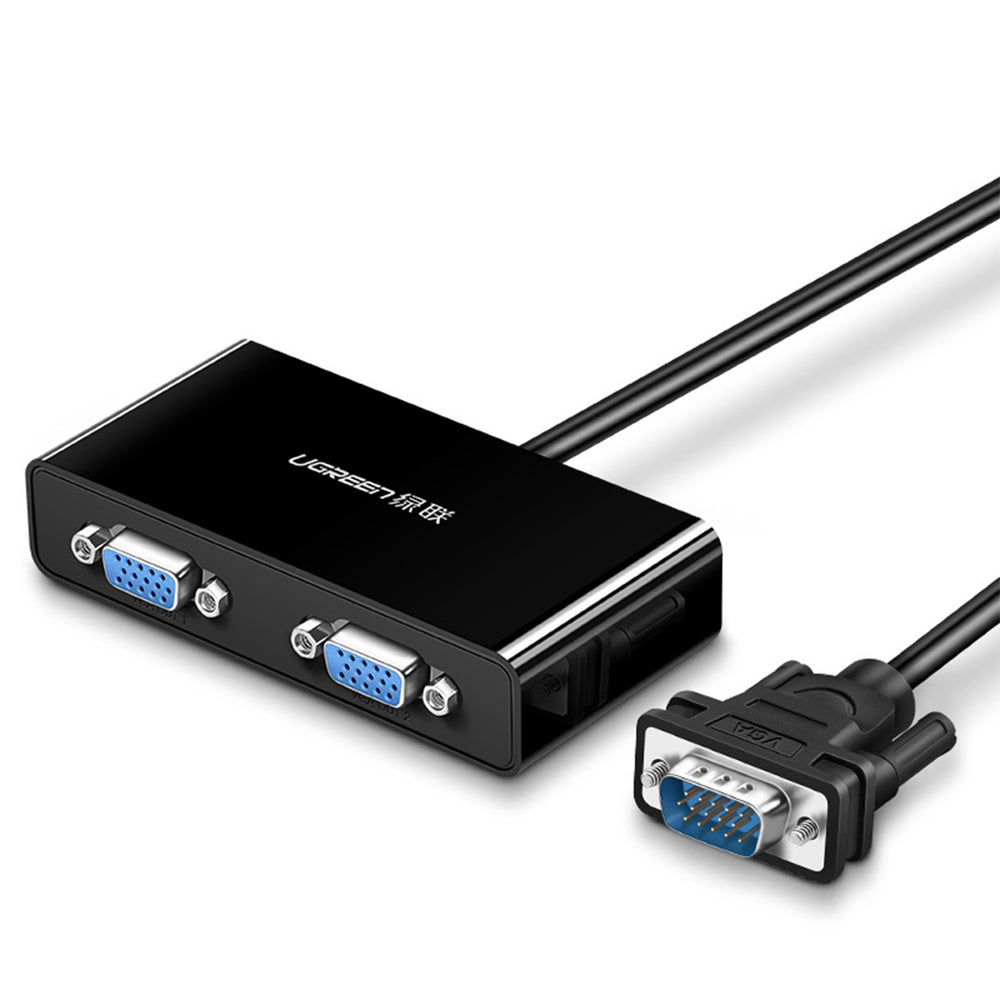 Ugreen 40254 1x2 VGA Splitter 1920x1440 60Hz - Black - OUTLET_0