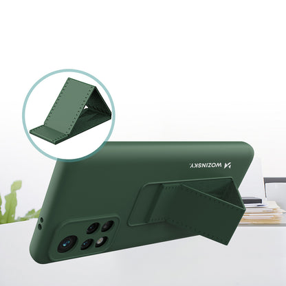 Wozinsky Kickstand Case silicone case with stand Xiaomi Poco M4 Pro 5G navy blue - OUTLET_4