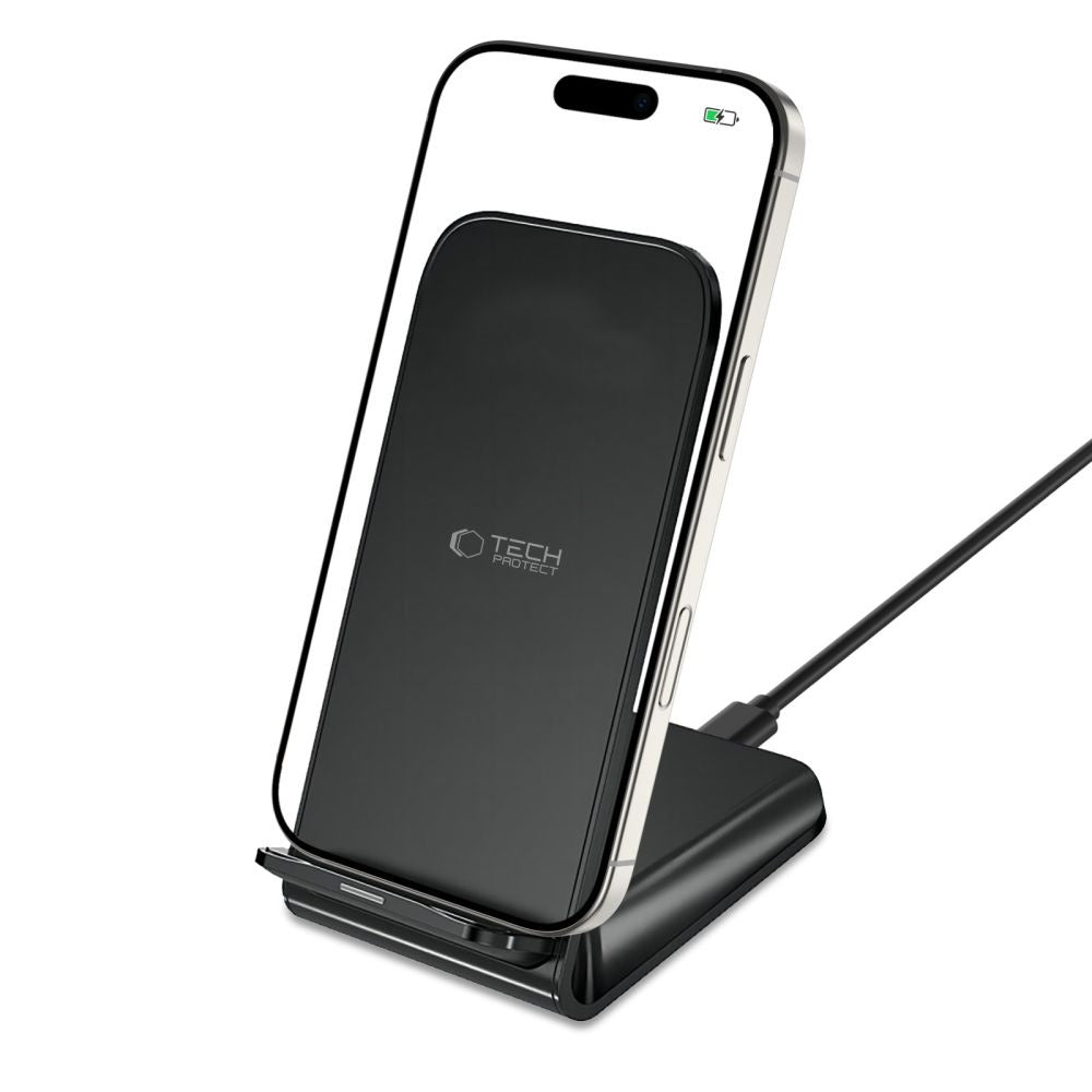 Tech-Protect QI15W-S2 inductive charger 15W in the form of a stand - black - OUTLET_6