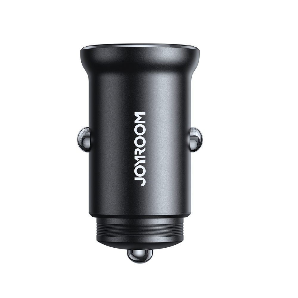 Joyroom JR-CCN06 30W 2x USB-C Metal Mini Car Charger - Black - OUTLET_2