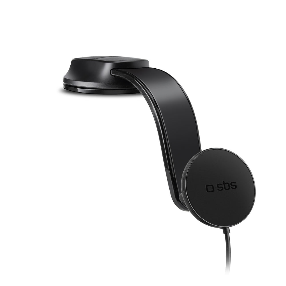 Smartphone holder with inductive charger SBS TESUPPMAG15W2115W compatible with MagSafe - black - OUTLET_0