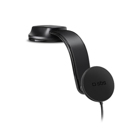 Smartphone holder with inductive charger SBS TESUPPMAG15W2115W compatible with MagSafe - black - OUTLET_0