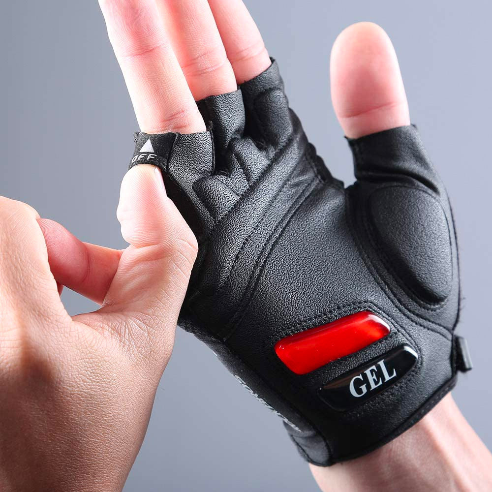 Rockbros S143-BK L cycling gloves with gel inserts - black - OUTLET_3