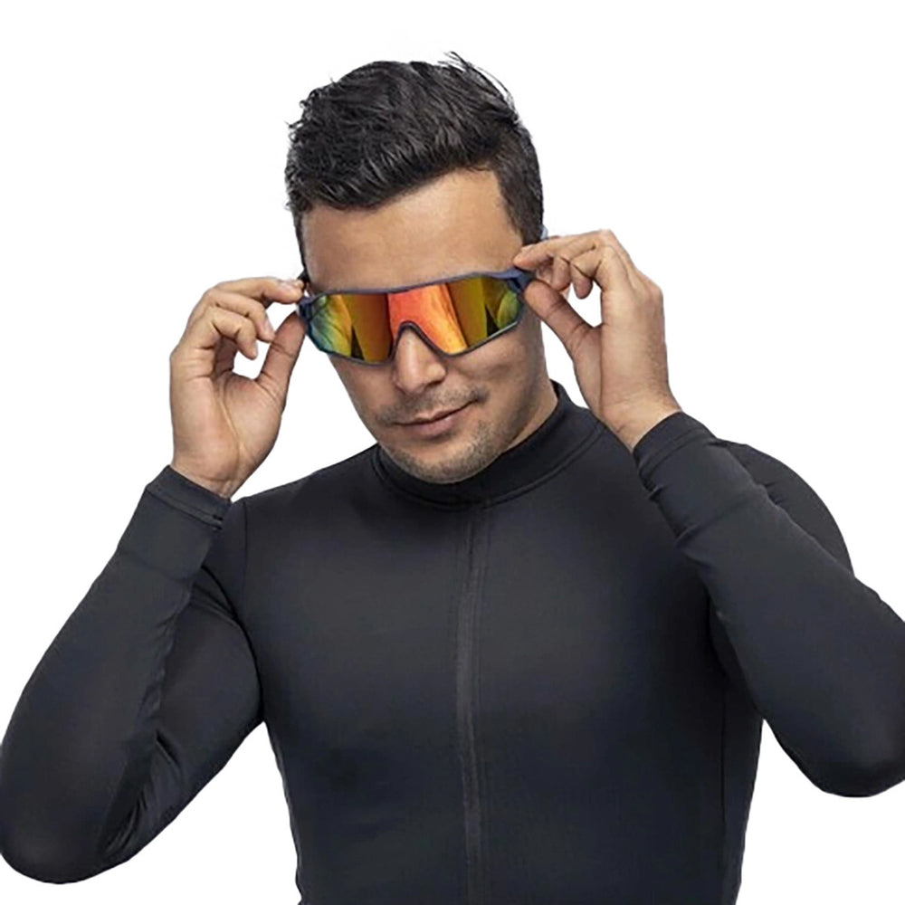 Rockbros 10134PL Polarized Cycling Glasses - Blue and Pink - OUTLET_3