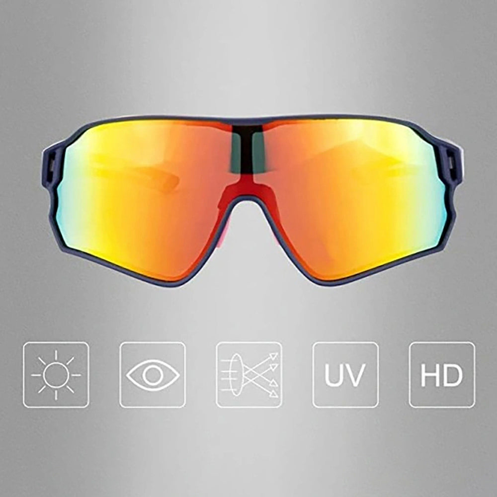 Rockbros 10134PL Polarized Cycling Glasses - Blue and Pink - OUTLET_4