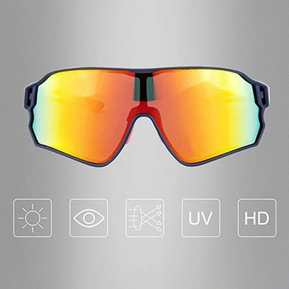 Rockbros 10134PL Polarized Cycling Glasses - Blue and Pink - OUTLET_4