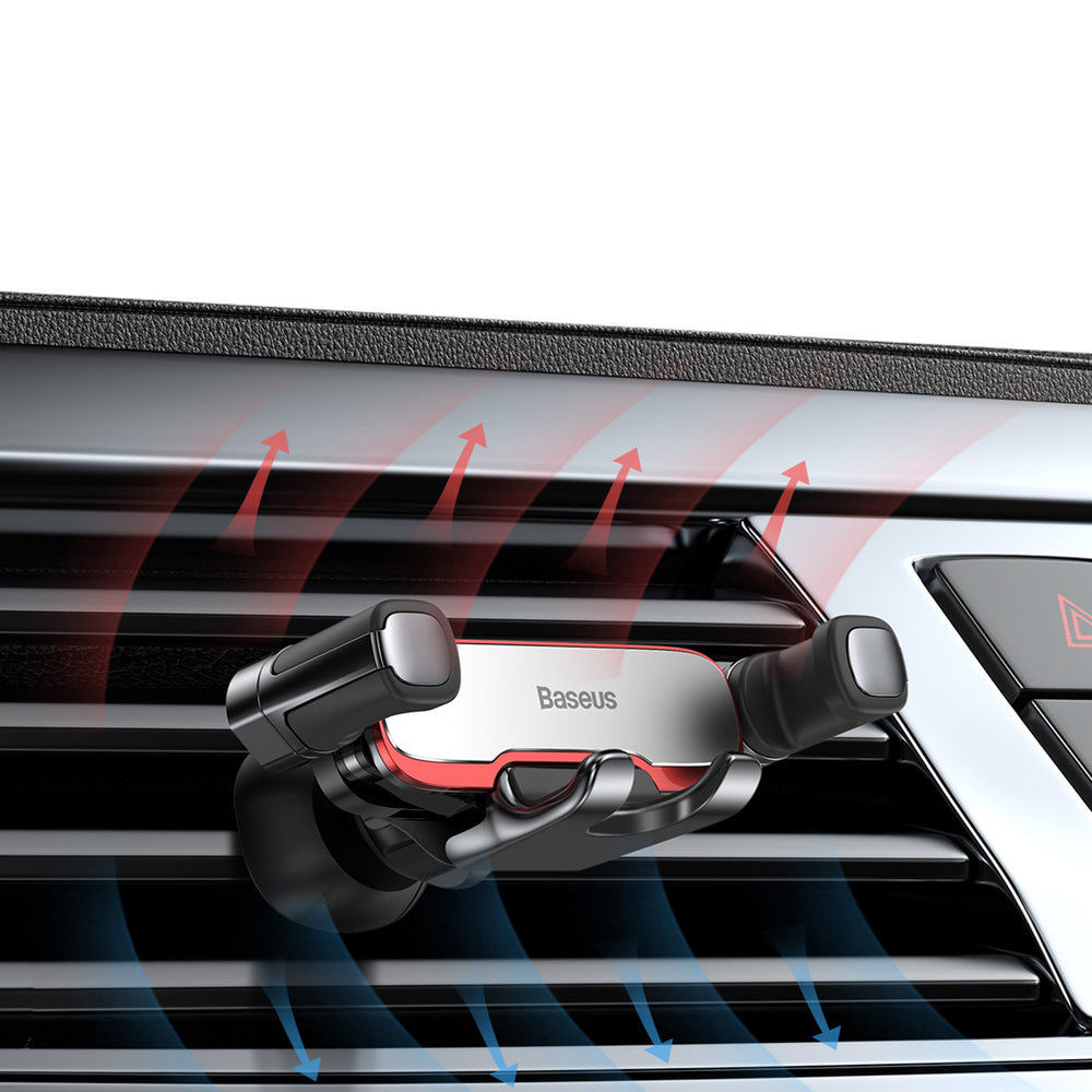 Baseus Lateral Gravity Car Holder - Silver - OUTLET_10