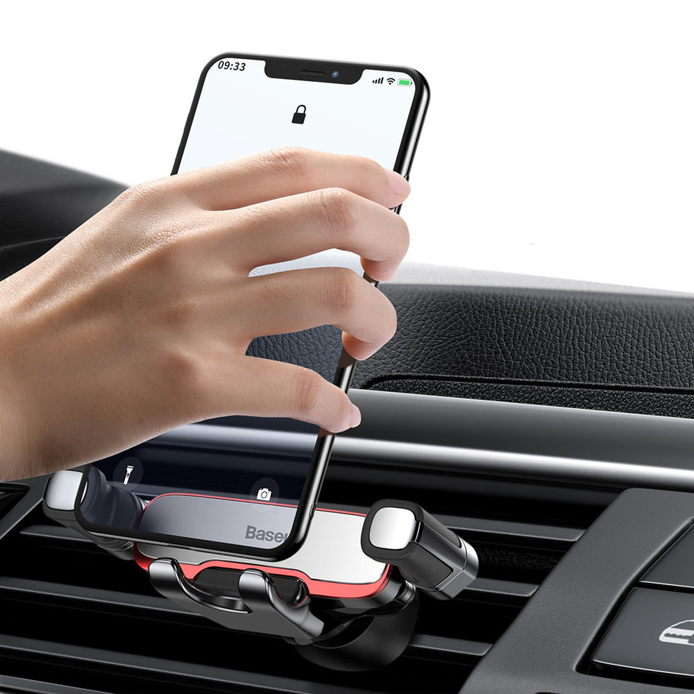 Baseus Lateral Gravity Car Holder - Silver - OUTLET_8