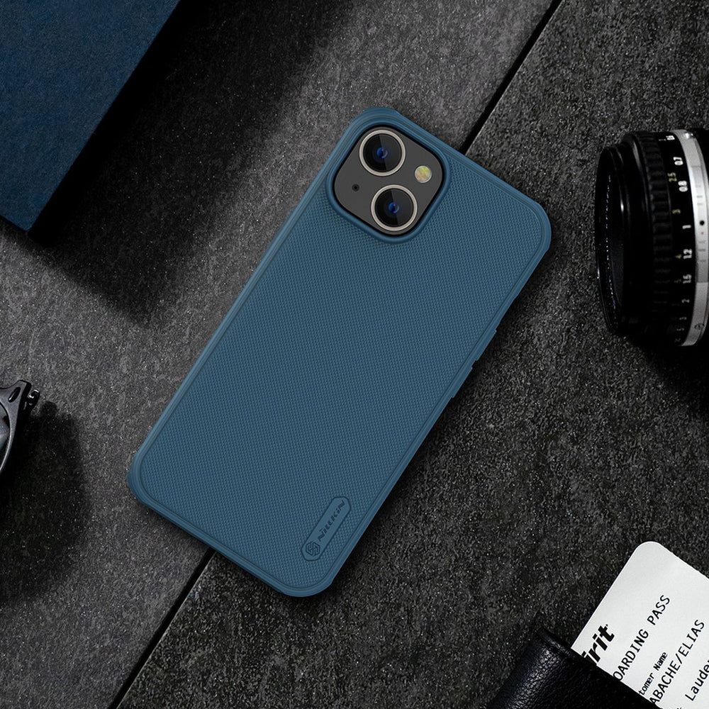 Nillkin Super Frosted Shield Pro case for iPhone 14 Plus back cover blue - OUTLET_12