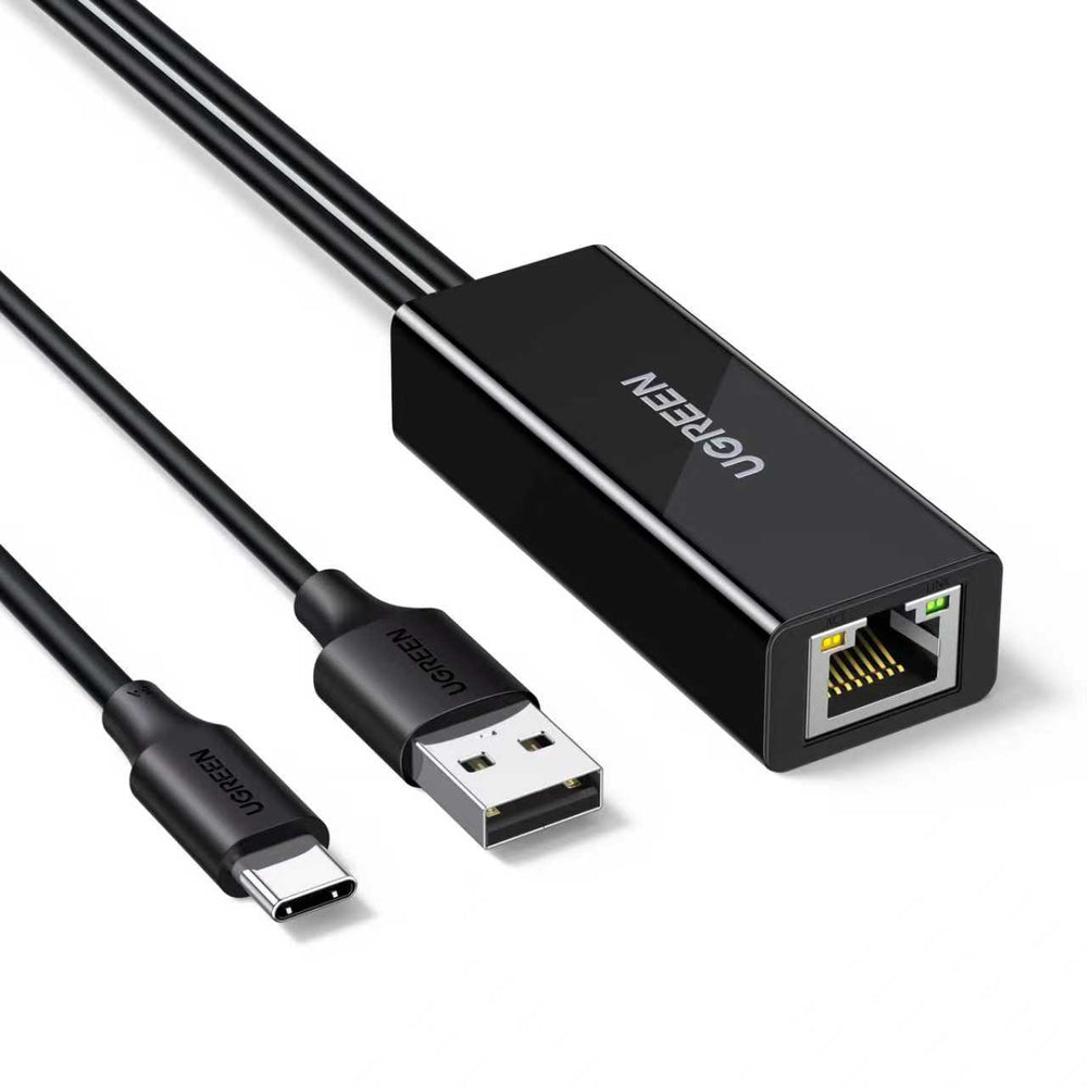 Ugreen USB-C to RJ45 10/100 Mbps Network Adapter - Black - OUTLET_0
