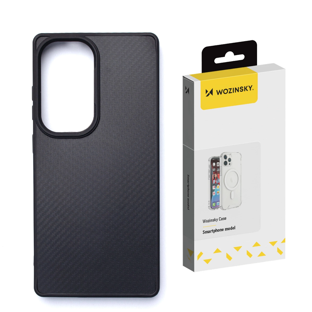 Wozinsky Carbon Fiber Case with MagSafe for Samsung Galaxy S25+ - Black - OUTLET_0