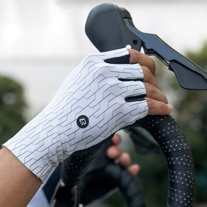 Rockbros Road Cycling Gloves Size: L - Black and White - OUTLET_11