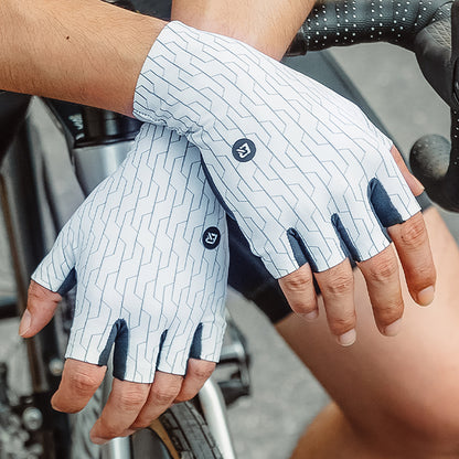 Rockbros Road Cycling Gloves Size: L - Black and White - OUTLET_2