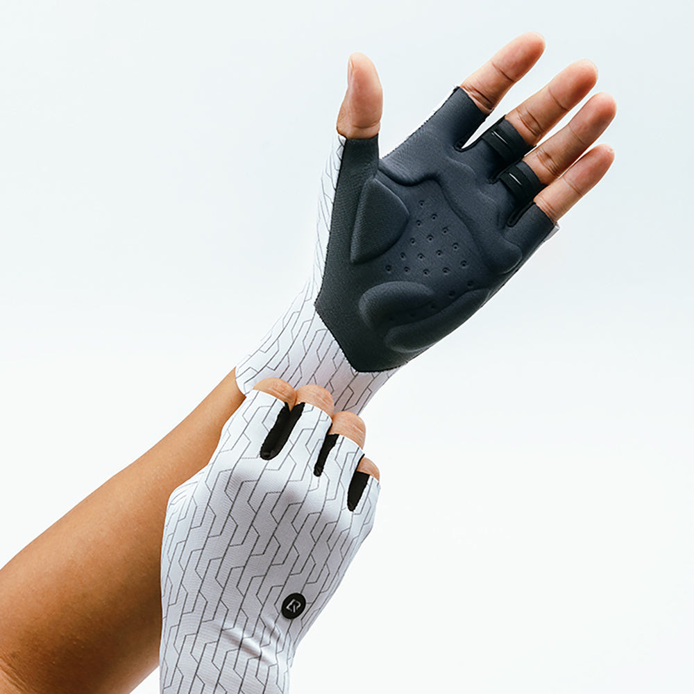Rockbros Road Cycling Gloves Size: L - Black and White - OUTLET_7
