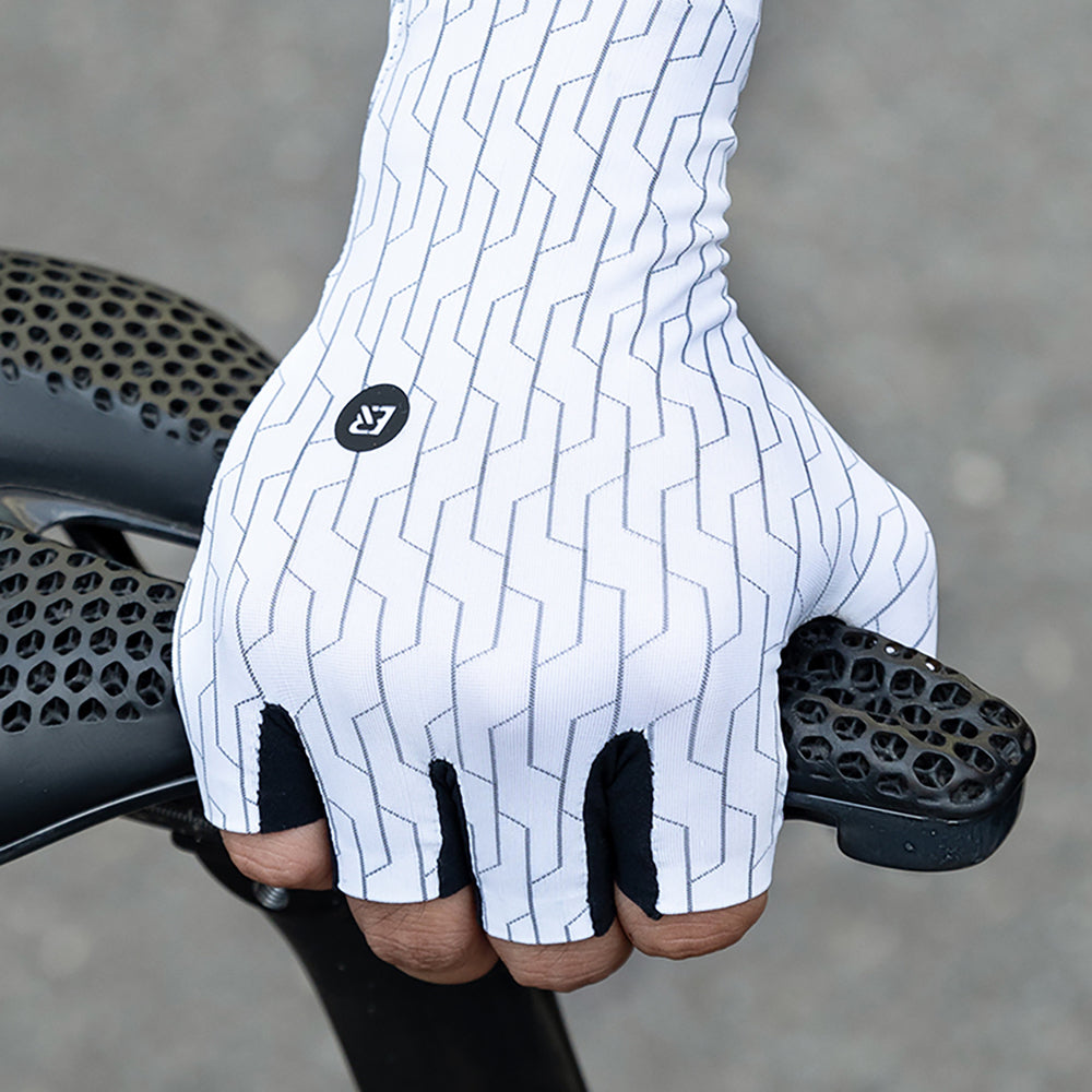 Rockbros Road Cycling Gloves Size: L - Black and White - OUTLET_8