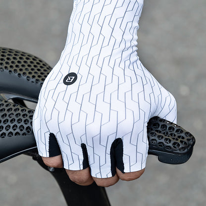 Rockbros Road Cycling Gloves Size: L - Black and White - OUTLET_8