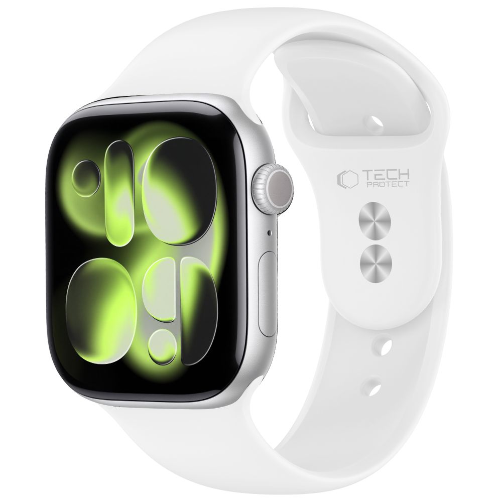 Tech-Protect Silicone Strap for Apple Watch 40 / 41 / 42 mm - White_0