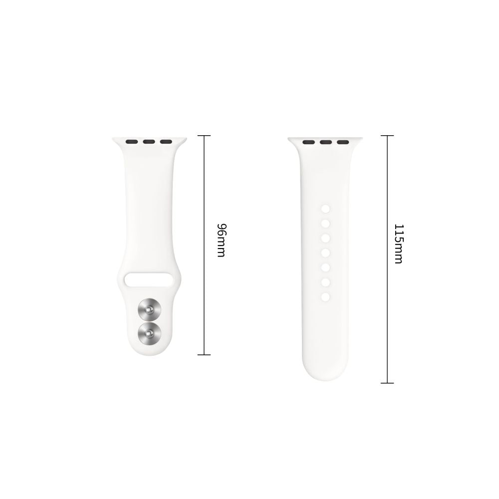 Tech-Protect Silicone Strap for Apple Watch 40 / 41 / 42 mm - White_2