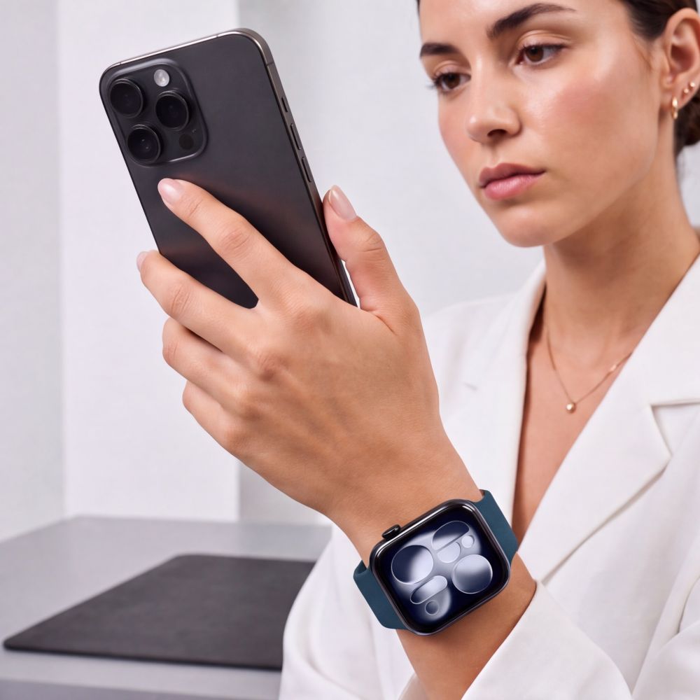 Tech-Protect Silicone Strap for Apple Watch 40/41/42 mm - Navy Blue_3