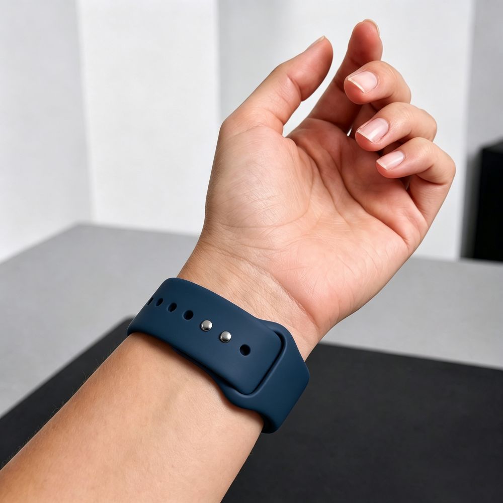 Tech-Protect Silicone Strap for Apple Watch 40/41/42 mm - Navy Blue_4