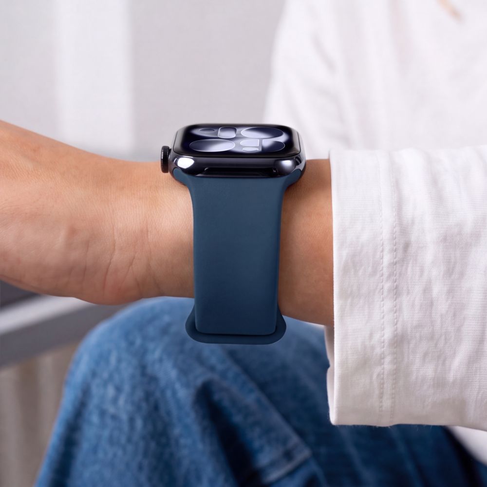Tech-Protect Silicone Strap for Apple Watch 40/41/42 mm - Navy Blue_5