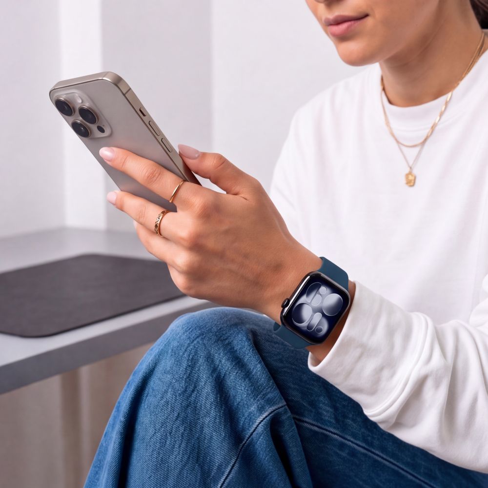 Tech-Protect Silicone Strap for Apple Watch 40/41/42 mm - Navy Blue_6