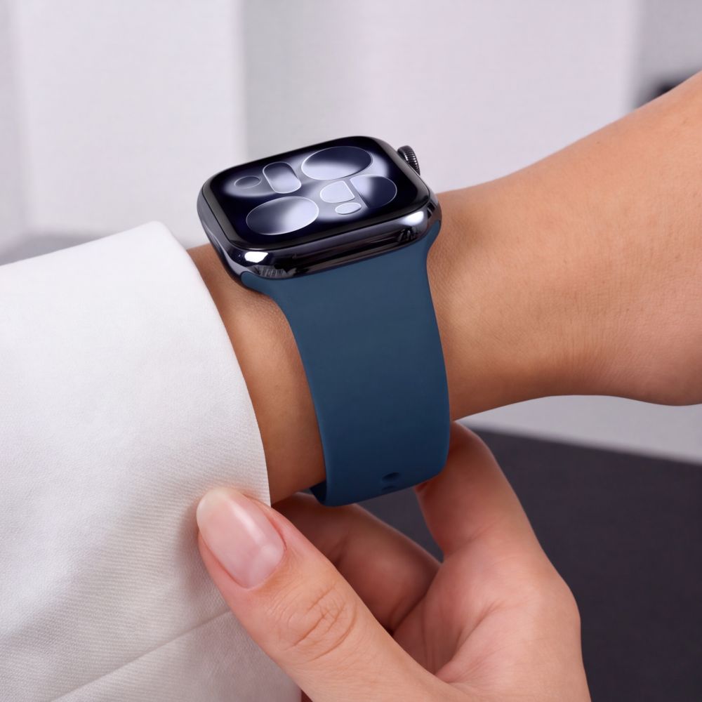 Tech-Protect Silicone Strap for Apple Watch 40/41/42 mm - Navy Blue_7