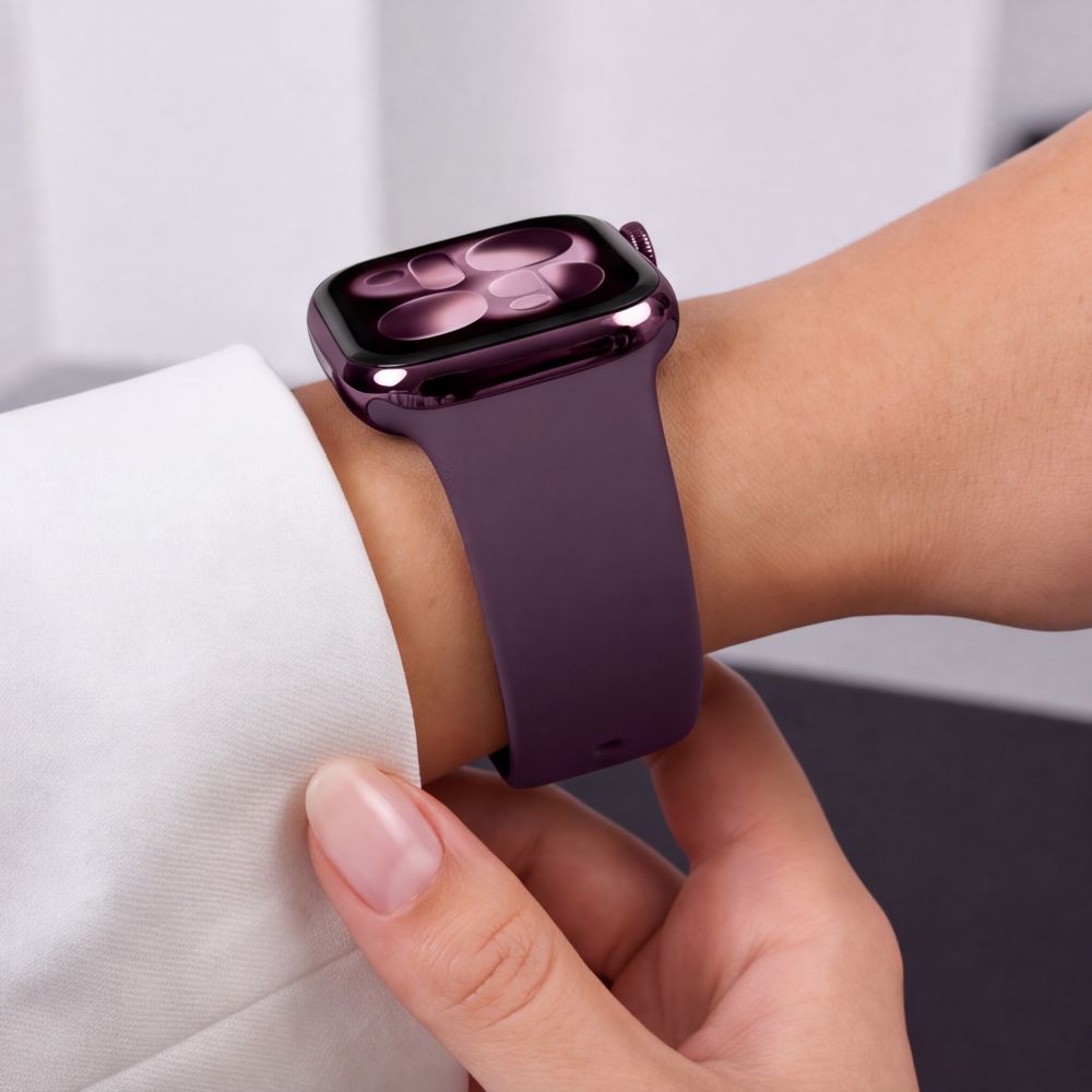Tech-Protect Silicone strap for Apple Watch 40 / 41 / 42 mm - dark cherry_7