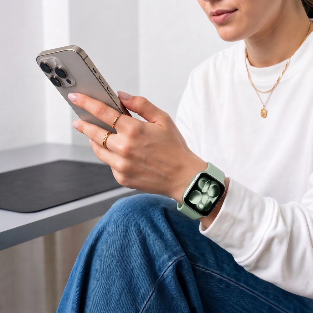 Tech-Protect Silicone Strap for Apple Watch 40/41/42 mm - Light Green_3