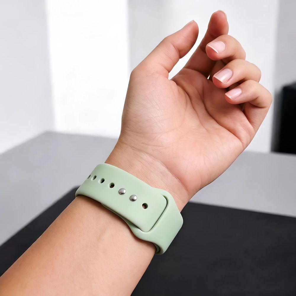 Tech-Protect Silicone Strap for Apple Watch 40/41/42 mm - Light Green_4