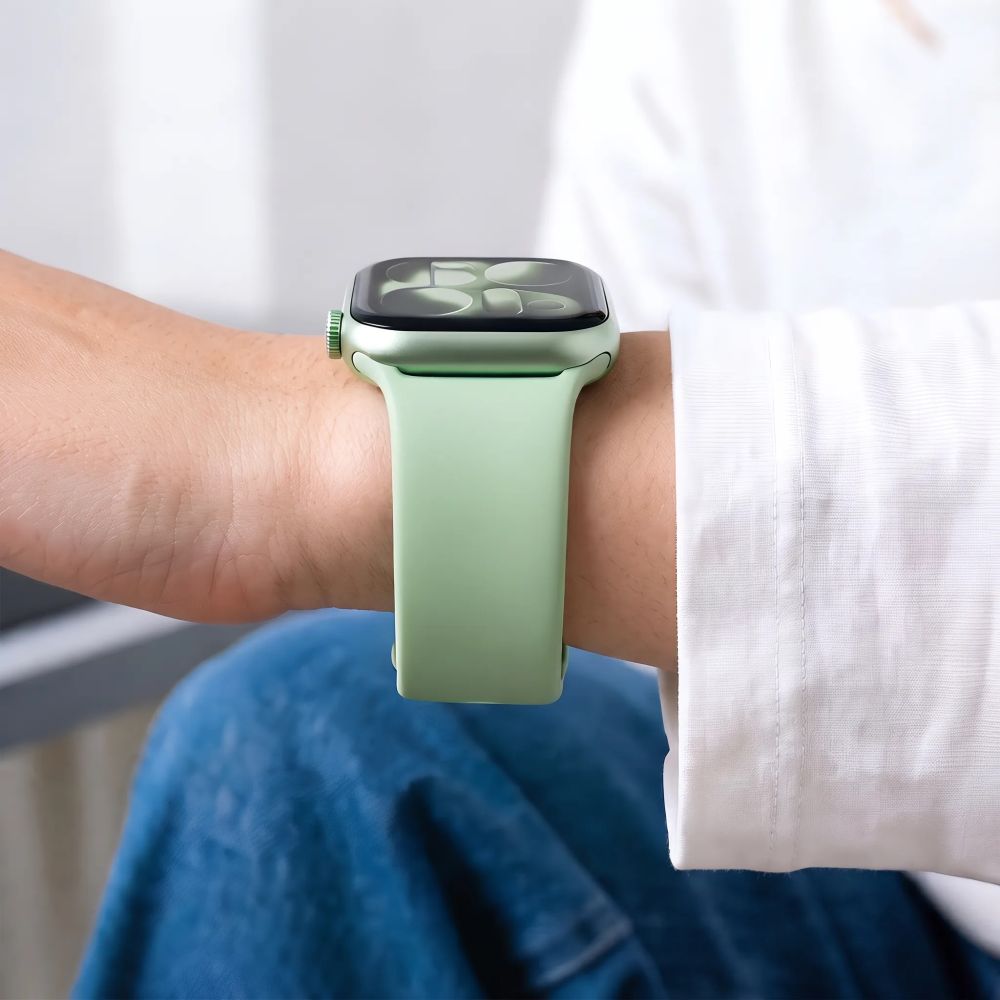 Tech-Protect Silicone Strap for Apple Watch 40/41/42 mm - Light Green_5