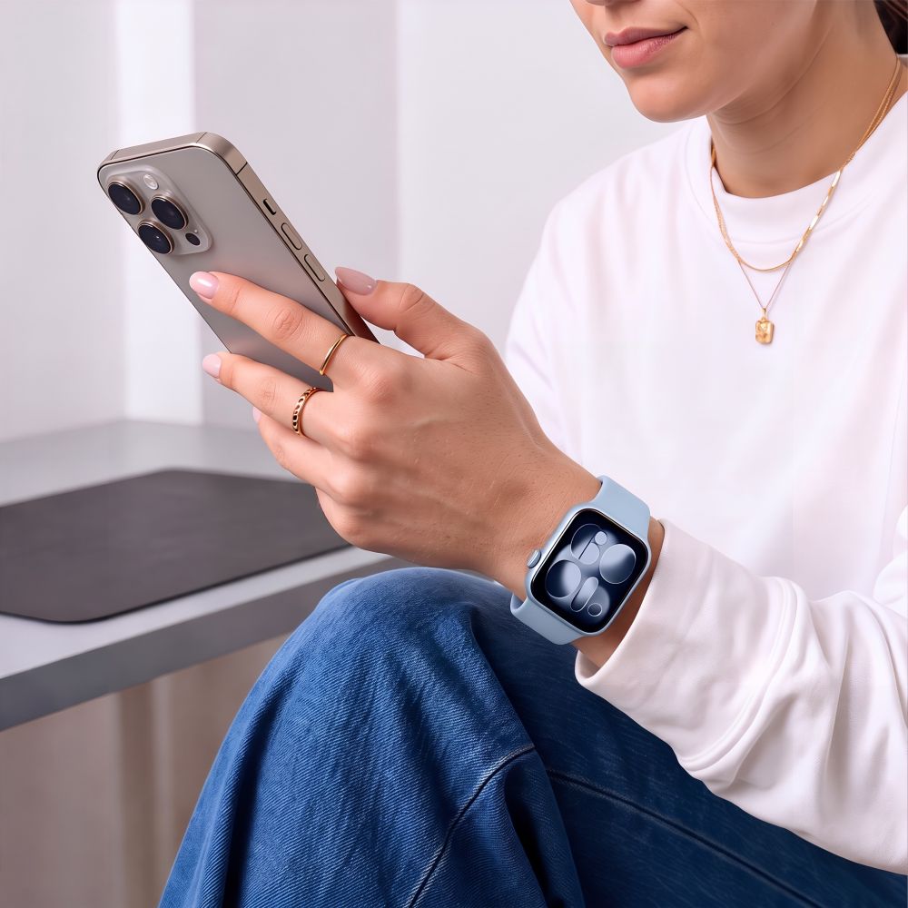 Tech-Protect Silicone Strap for Apple Watch 44 / 45 / 46 / 49 mm - Blue_3