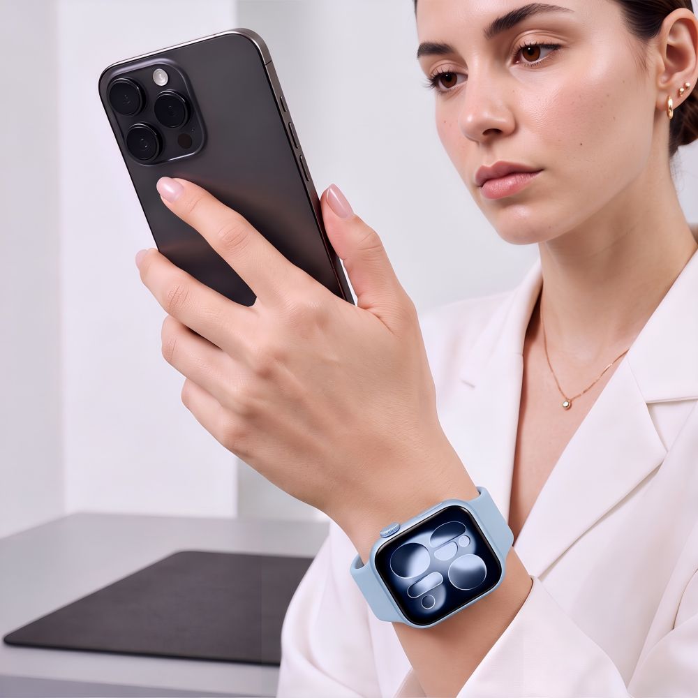 Tech-Protect Silicone Strap for Apple Watch 44 / 45 / 46 / 49 mm - Blue_6