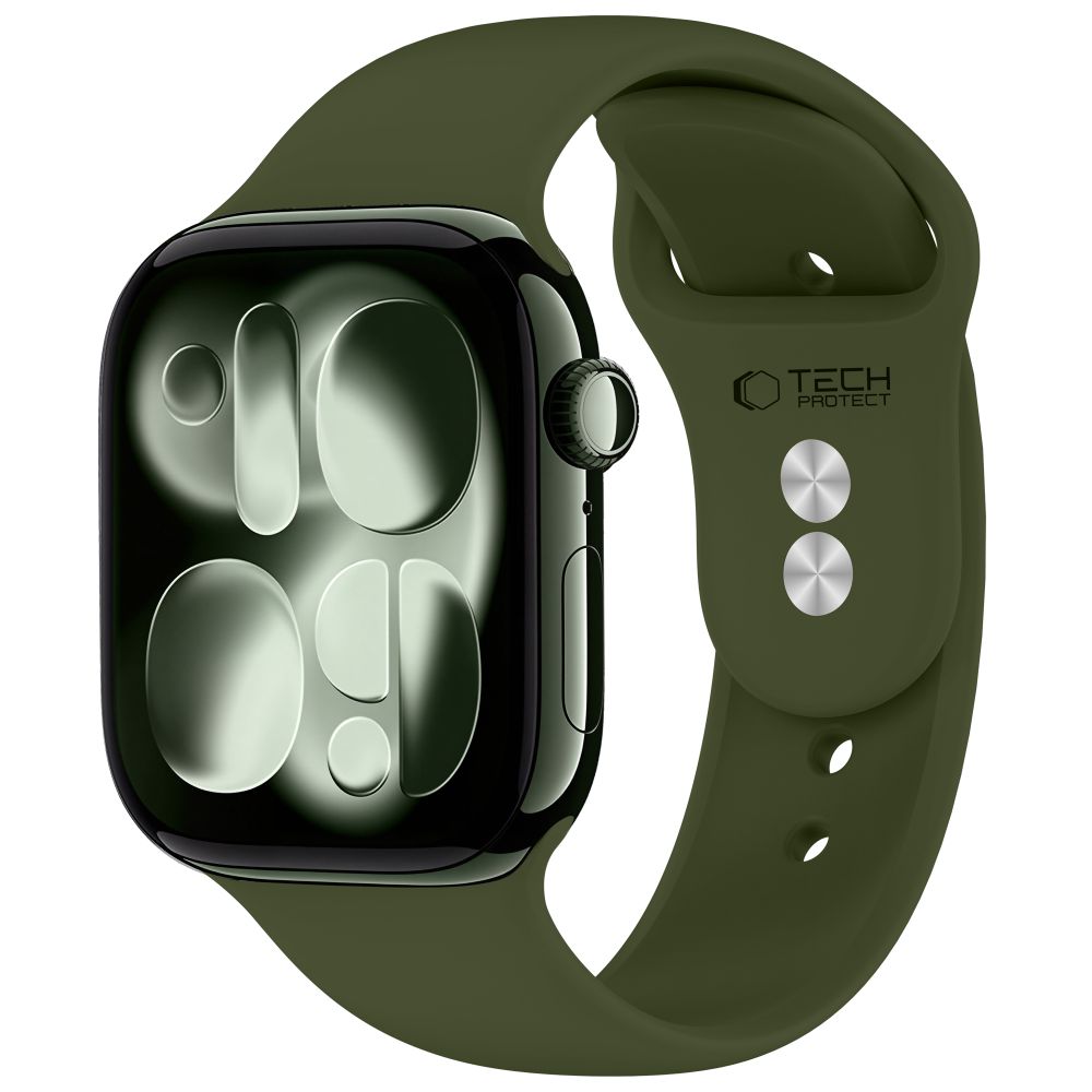 Tech-Protect Silicone Strap for Apple Watch 44 / 45 / 46 / 49 mm - Green_0