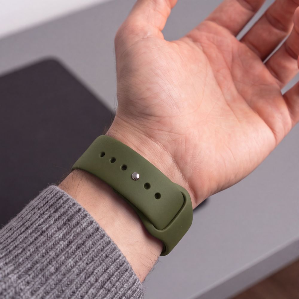 Tech-Protect Silicone Strap for Apple Watch 44 / 45 / 46 / 49 mm - Green_4
