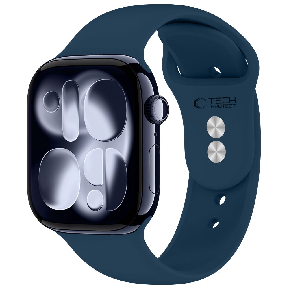 Tech-Protect Silicone Strap for Apple Watch 44 / 45 / 46 / 49 mm - Navy Blue_0