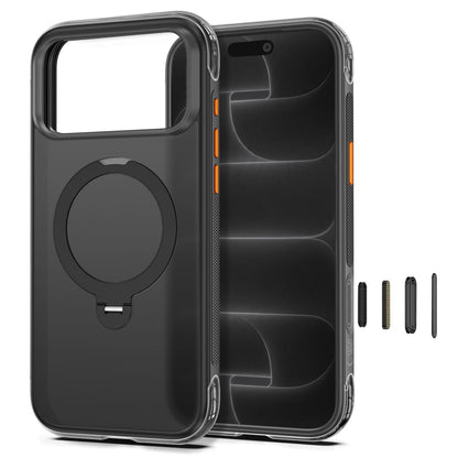 Tech-Protect MagAir Stand MagSafe CC Case for iPhone 18 Pro / 17 Pro - Matte Black_2
