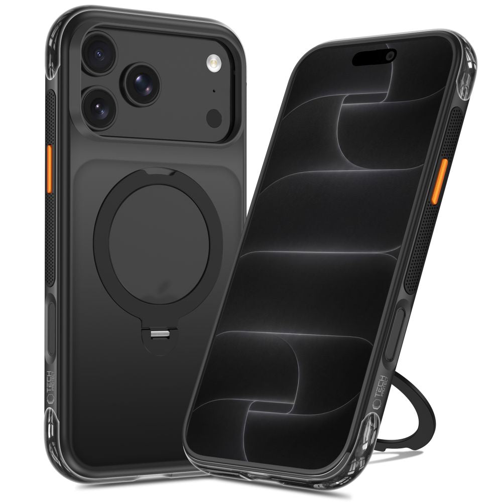 Tech-Protect MagAir Stand MagSafe CC Case for iPhone 18 Pro Max / 17 Pro Max - Matte Black_1