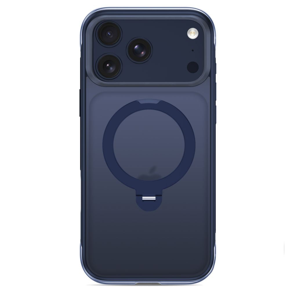 Tech-Protect MagAir Stand MagSafe CC Case for iPhone 18 Pro Max / 17 Pro Max - Matte Navy Blue_3