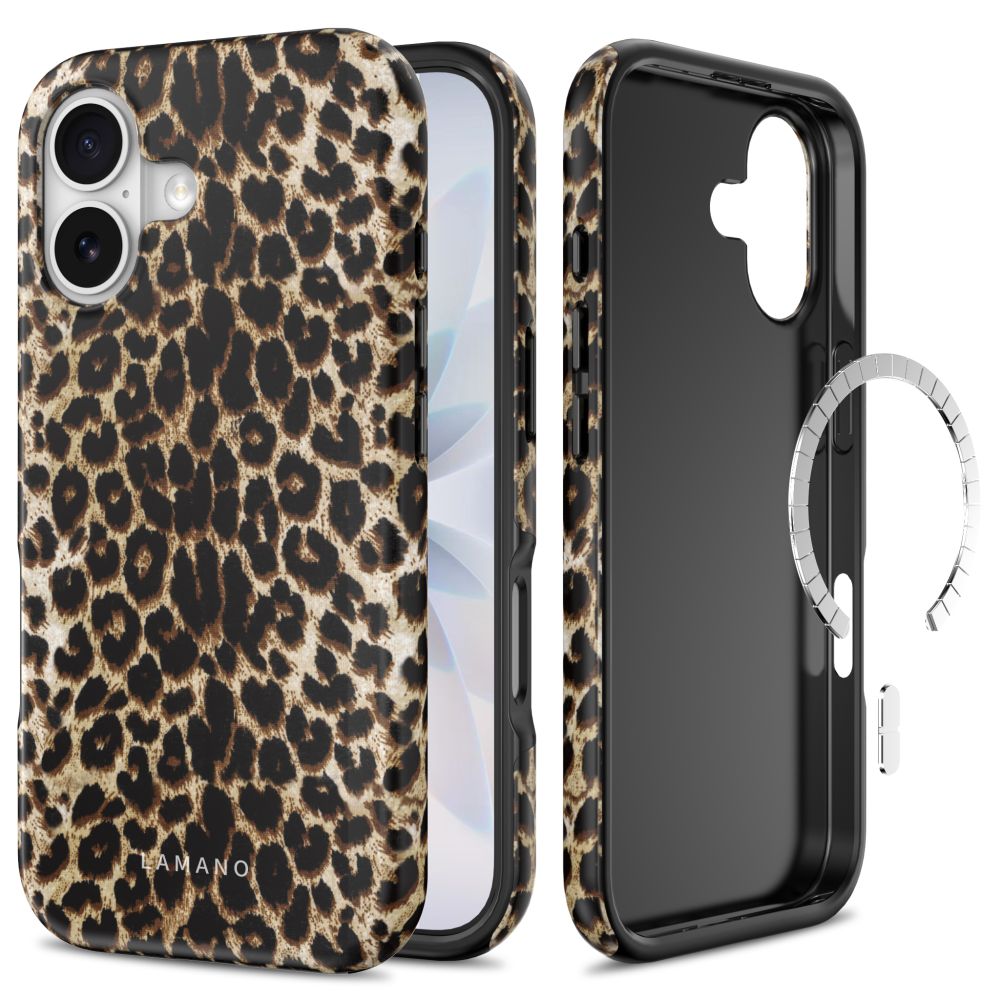 Tech-Protect Lamano MagSafe case for iPhone 17 - brown and beige_0
