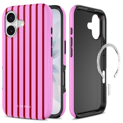 Tech-Protect Lamano MagSafe Case for iPhone 17 - Red and Pink_0