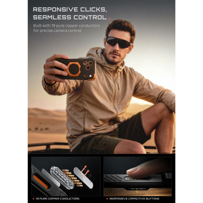Supcase UB Grip Mag MagSafe Aramid Case for iPhone 18 Pro Max / 17 Pro Max - Black and Orange_5