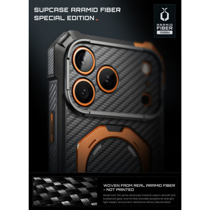 Supcase UB Grip Mag MagSafe Aramid Case for iPhone 18 Pro Max / 17 Pro Max - Black and Orange_8