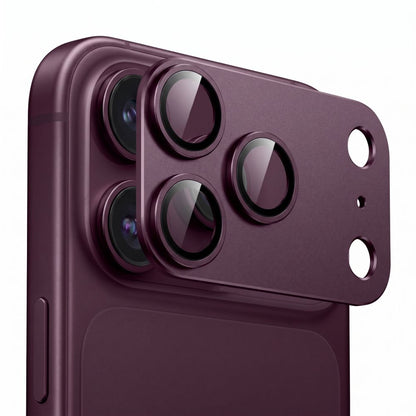 Tech-Protect Camfull Fit+ Tempered Glass Camera Screen Protector for iPhone 18 Pro - Burgundy_2
