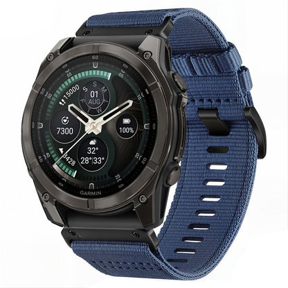 Tech-Protect Nylon Classic Strap for Garmin Fenix ​​5X / 5X Plus / 6X / 6X Pro / 7X / 8 / 8 Pro / 9 / 9 Pro (51 mm) - Navy Blue_0