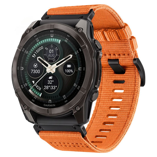Tech-Protect Nylon Classic Strap for Garmin Fenix ​​5X / 5X Plus / 6X / 6X Pro / 7X / 8 / 8 Pro / 9 / 9 Pro (51 mm) - Orange_0