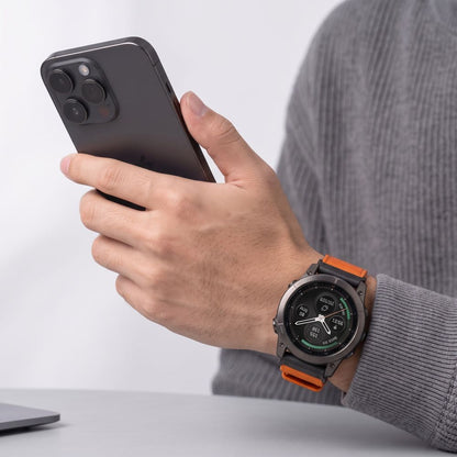 Tech-Protect Nylon Classic Strap for Garmin Fenix ​​5X / 5X Plus / 6X / 6X Pro / 7X / 8 / 8 Pro / 9 / 9 Pro (51 mm) - Orange_3