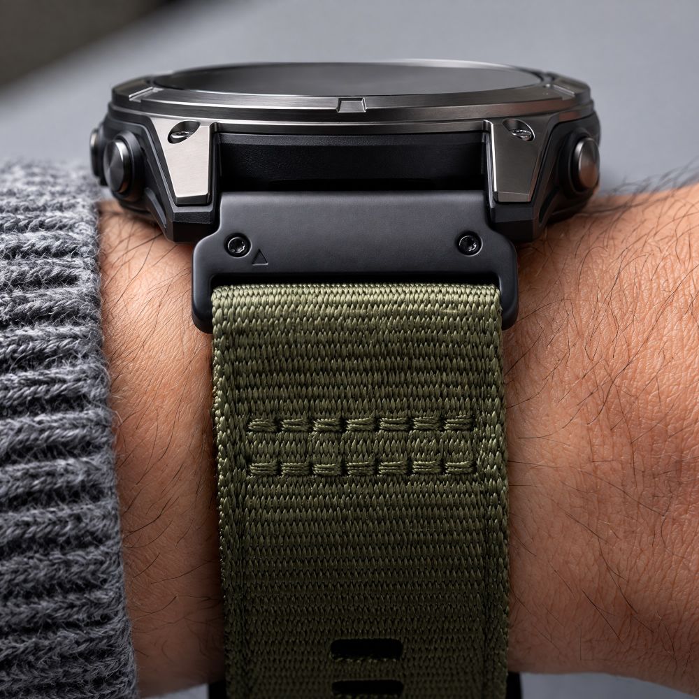 Tech-Protect Nylon Classic Strap for Garmin Fenix ​​5X / 5X Plus / 6X / 6X Pro / 7X / 8 / 8 Pro / 9 / 9 Pro (47 mm) - green_6