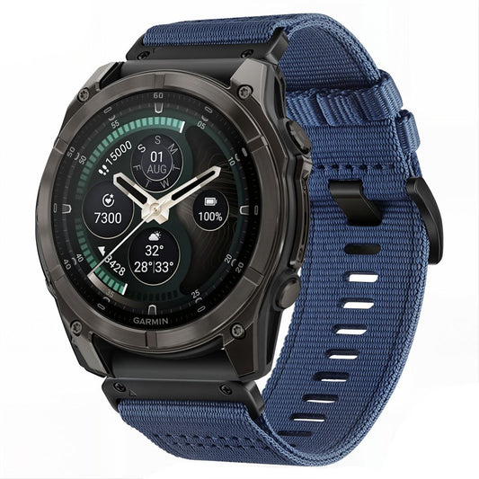 Tech-Protect Nylon Classic Strap for Garmin Fenix ​​5X / 5X Plus / 6X / 6X Pro / 7X / 8 / 8 Pro / 9 / 9 Pro (47 mm) - Navy Blue_0